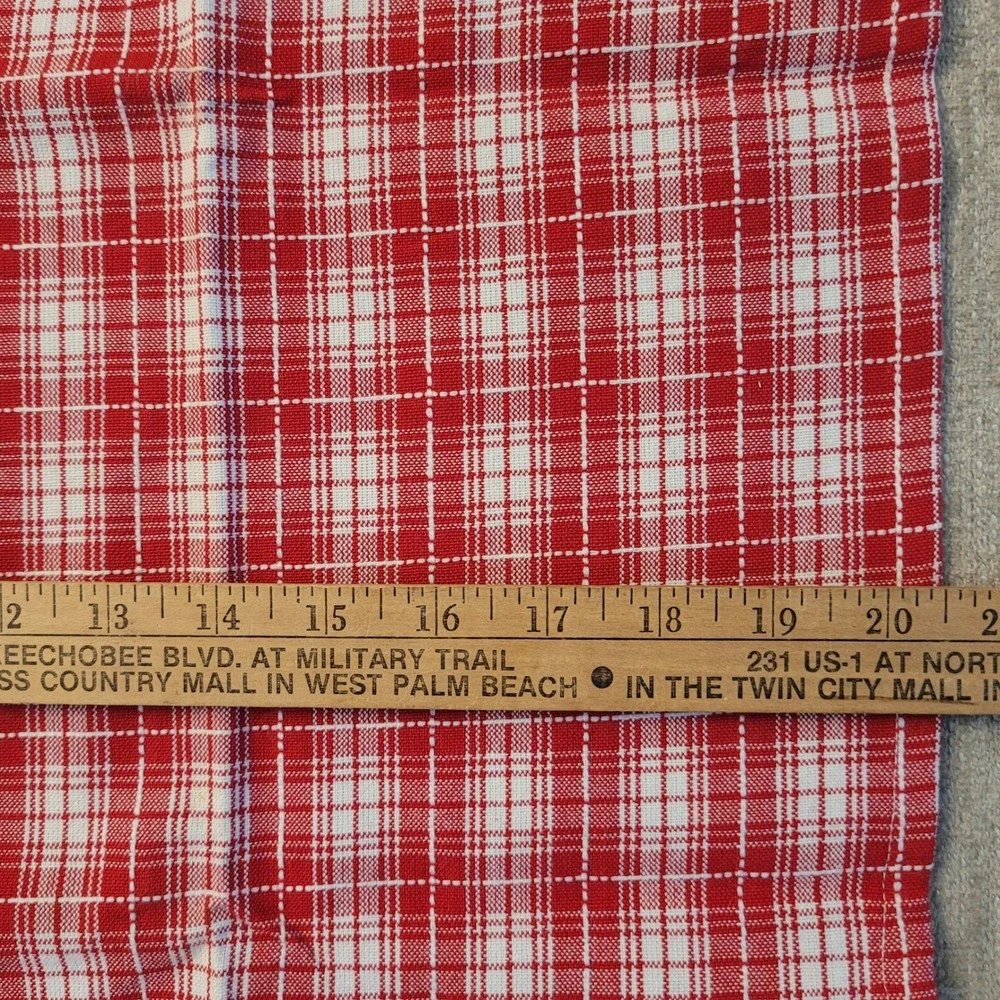 Crate & Barrel Dishtowel Red White Plaid Cotton Set of 5 Cotton‎ New Old stock